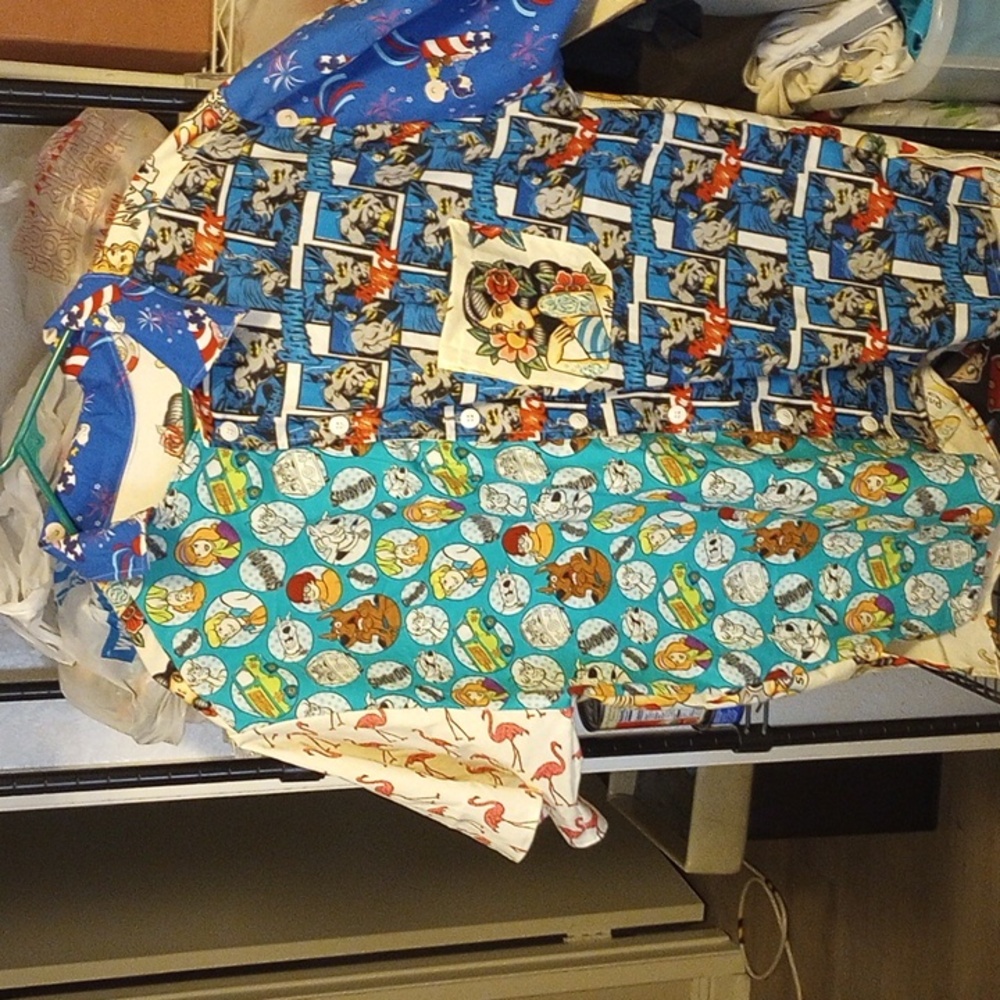 XL Multiple Fabric Mens Shirt-Unique!!!